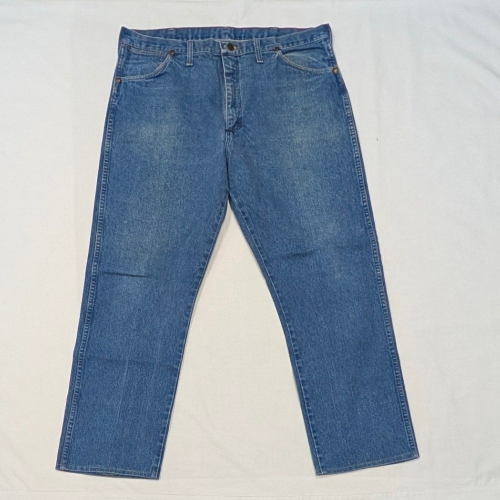 Vintage Wrangler 13MWZPW Cowboy Cut Jeans Mens 38x32 Blue Denim Made in USA
